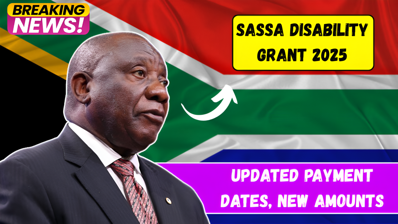 SASSA Disability Grant 2025 Updated Payment Dates, New Amounts, and Who Qualifies